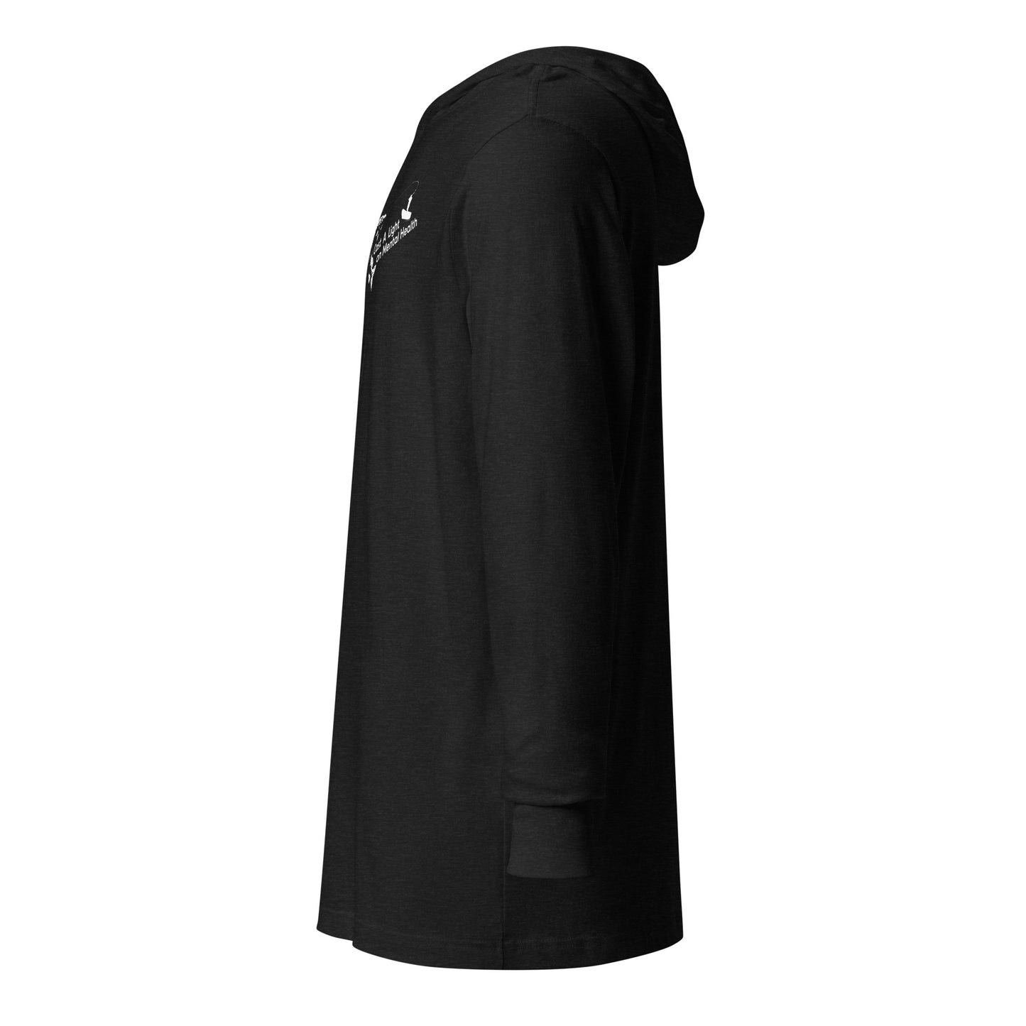 Adult Unisex hooded long-sleeve tee