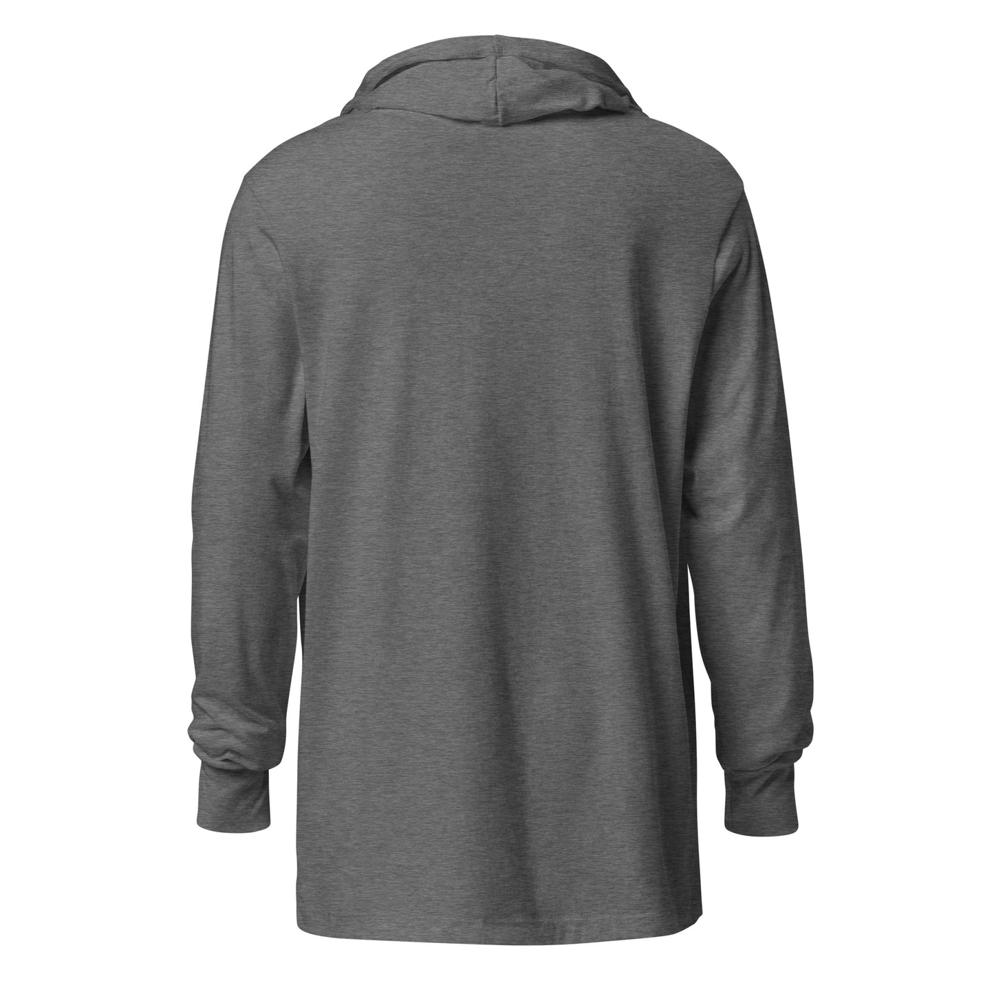 Adult Unisex hooded long-sleeve tee
