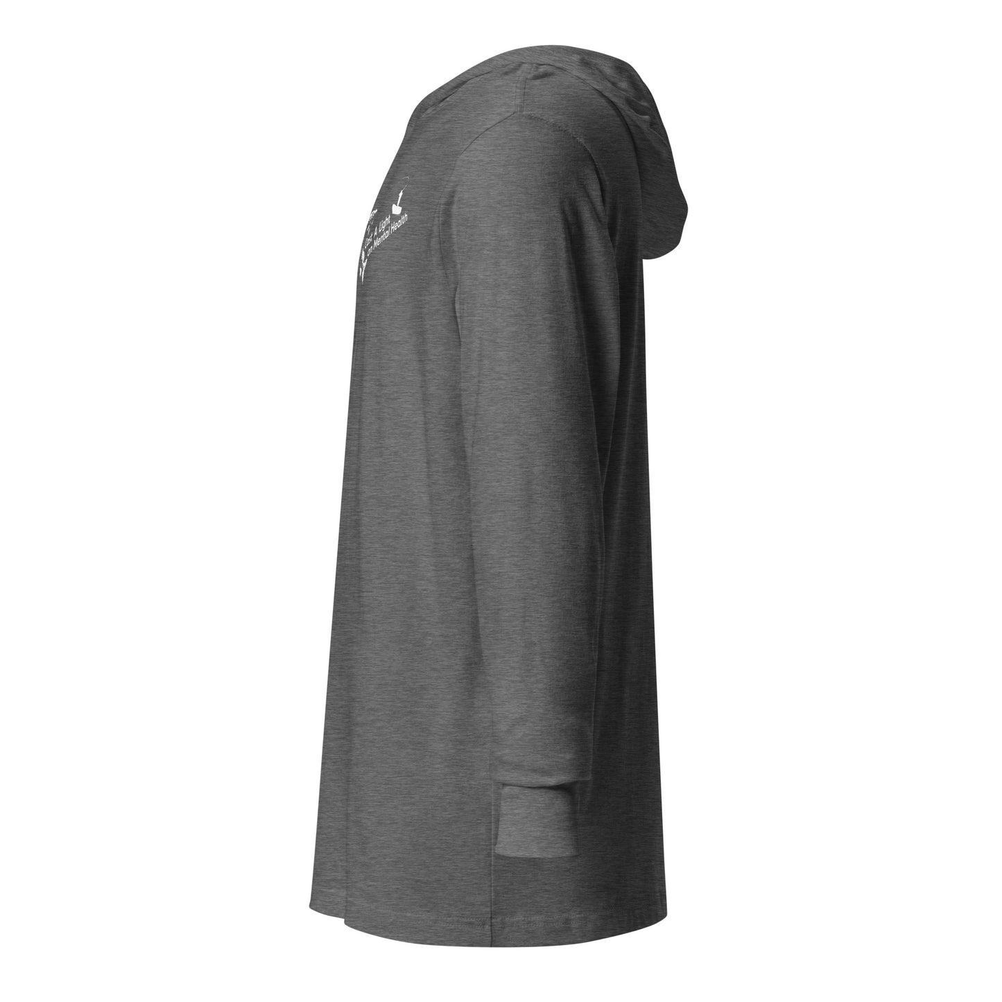Adult Unisex hooded long-sleeve tee