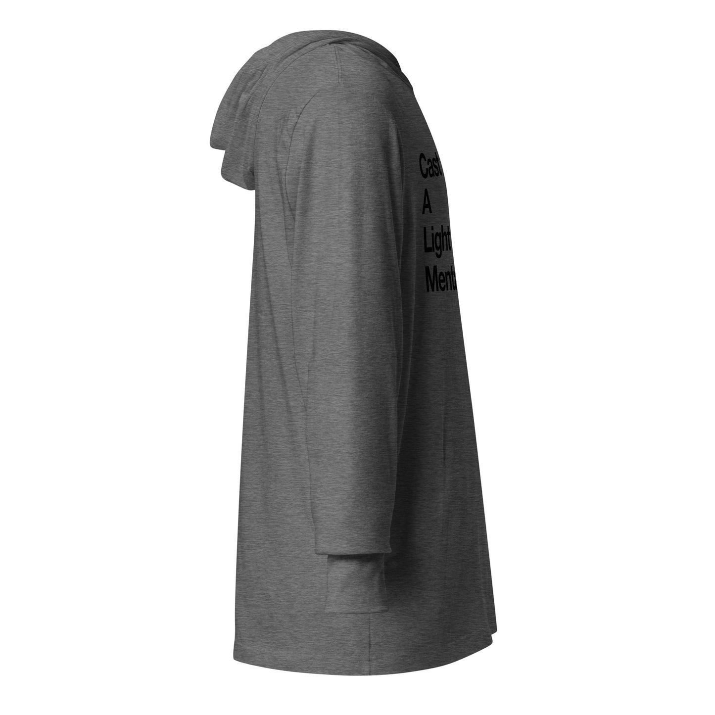 Adult Unisex hooded long-sleeve tee