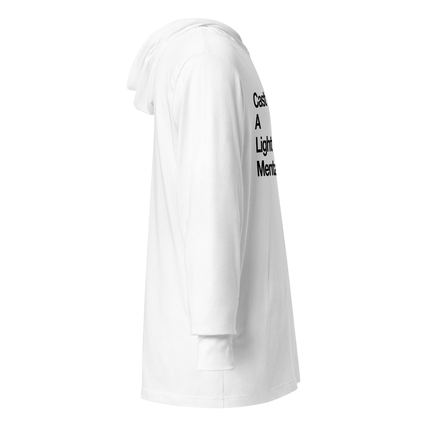 Adult Unisex hooded long-sleeve tee