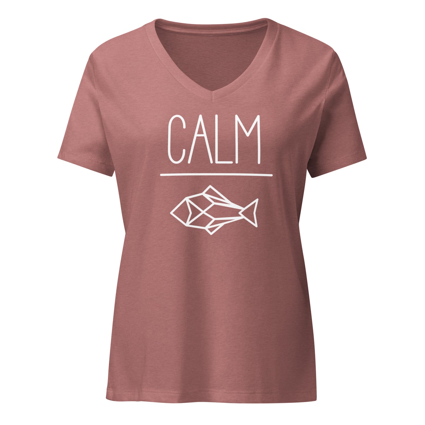 Adult relaxed v-neck t-shirt