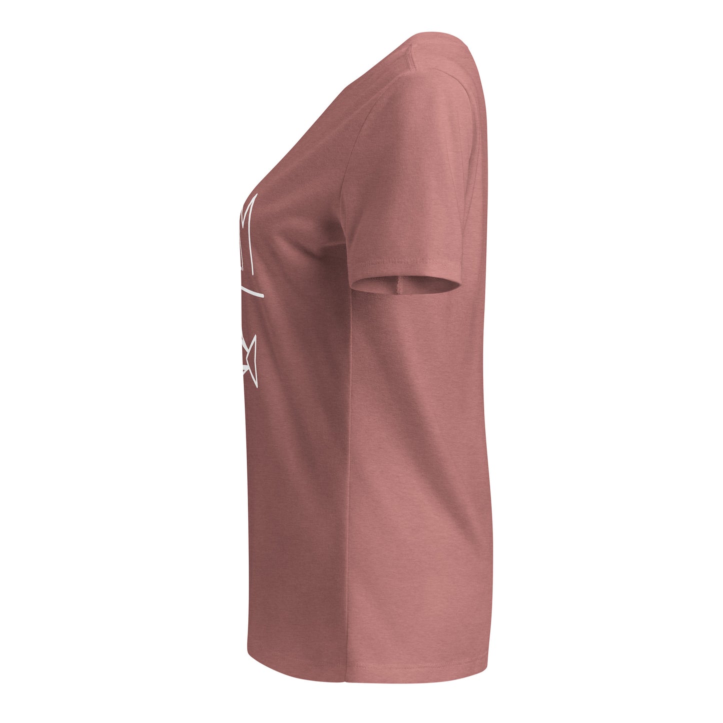 Adult relaxed v-neck t-shirt