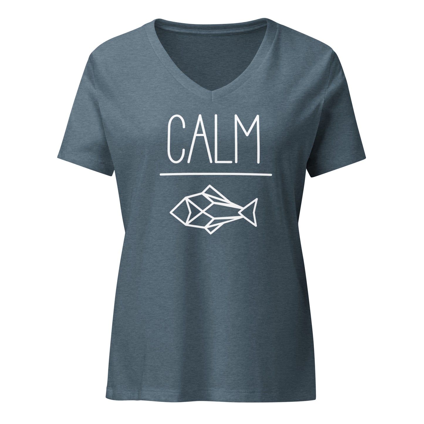 Adult relaxed v-neck t-shirt