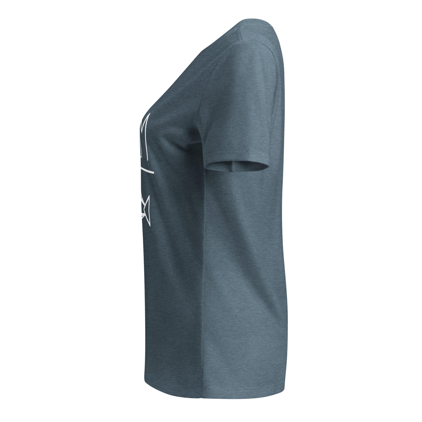 Adult relaxed v-neck t-shirt