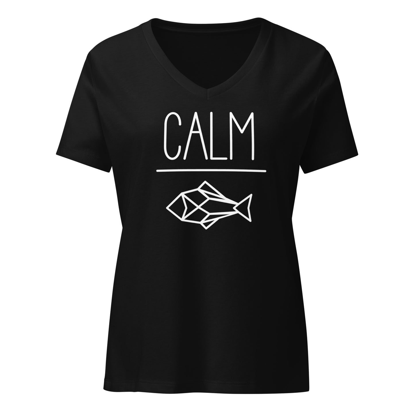 Adult relaxed v-neck t-shirt