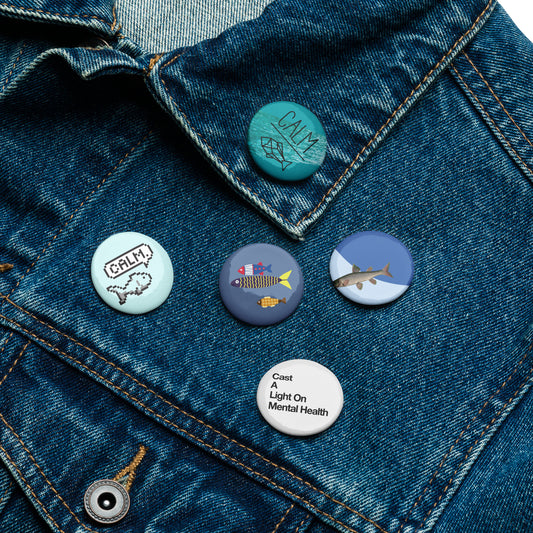 Set of pin buttons