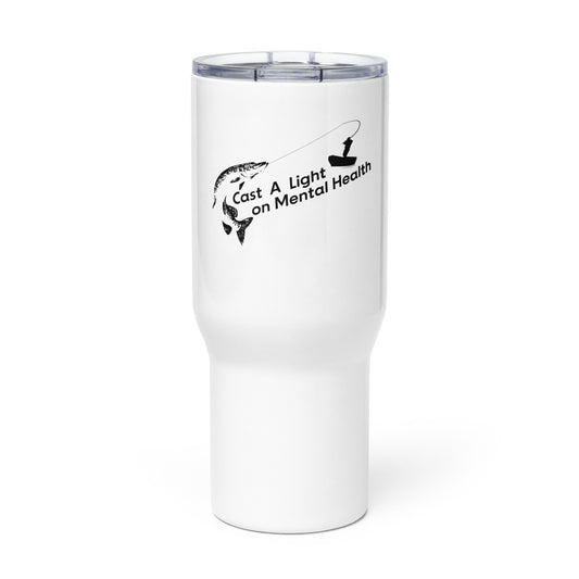 Travel mug with a handle