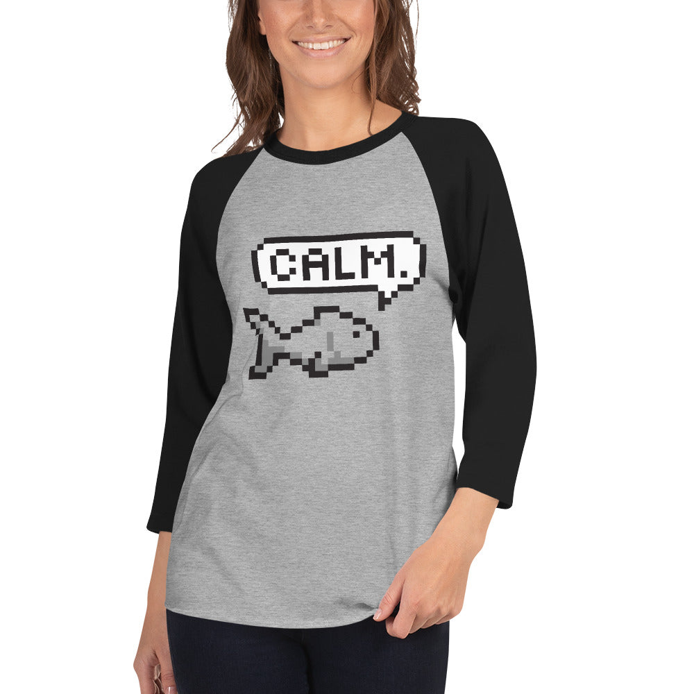 Adult Unisex 3/4 sleeve raglan shirt