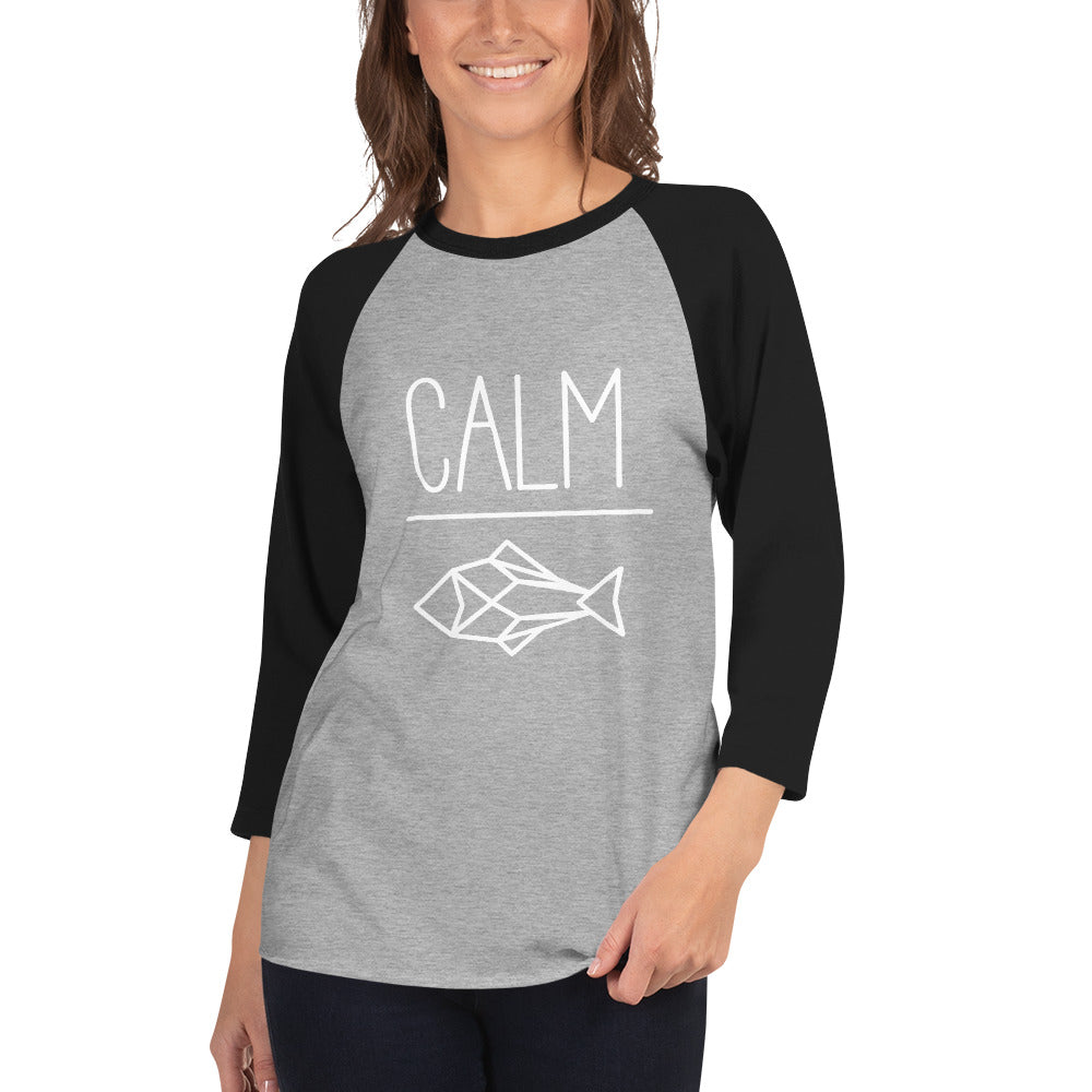 Adult Unisex 3/4 sleeve raglan shirt
