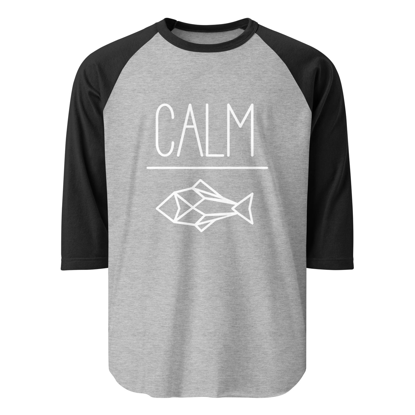 Adult Unisex 3/4 sleeve raglan shirt