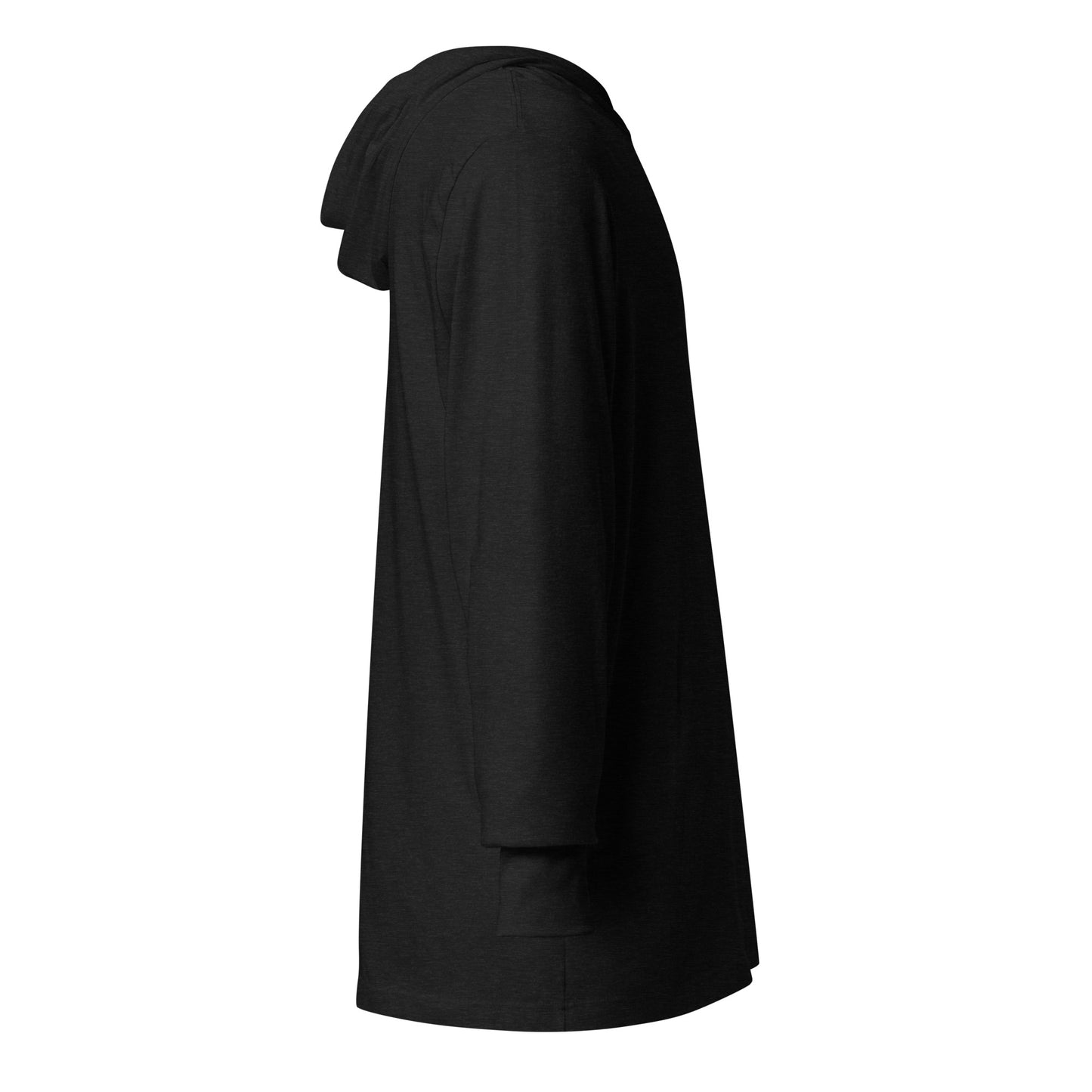 Adult Unisex hooded long-sleeve tee