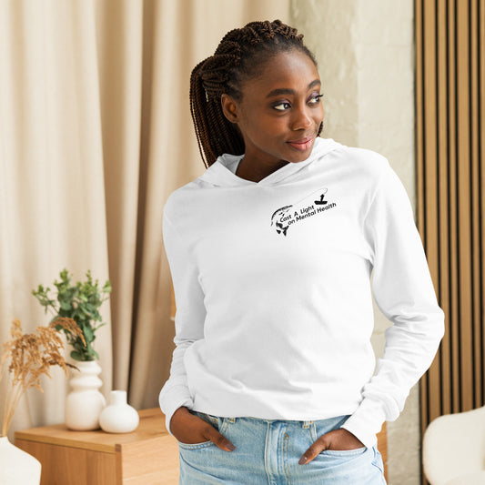 Adult Unisex hooded long-sleeve tee