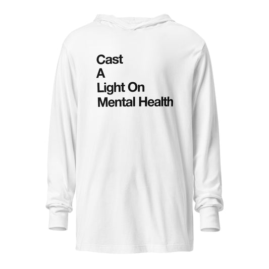 Adult Unisex hooded long-sleeve tee