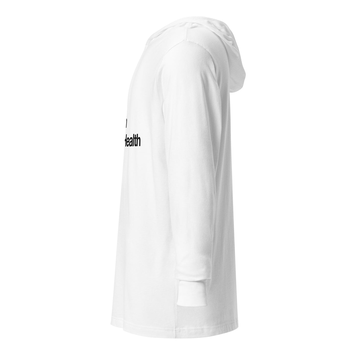 Adult Unisex hooded long-sleeve tee