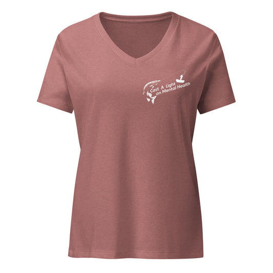 Adult relaxed v-neck t-shirt