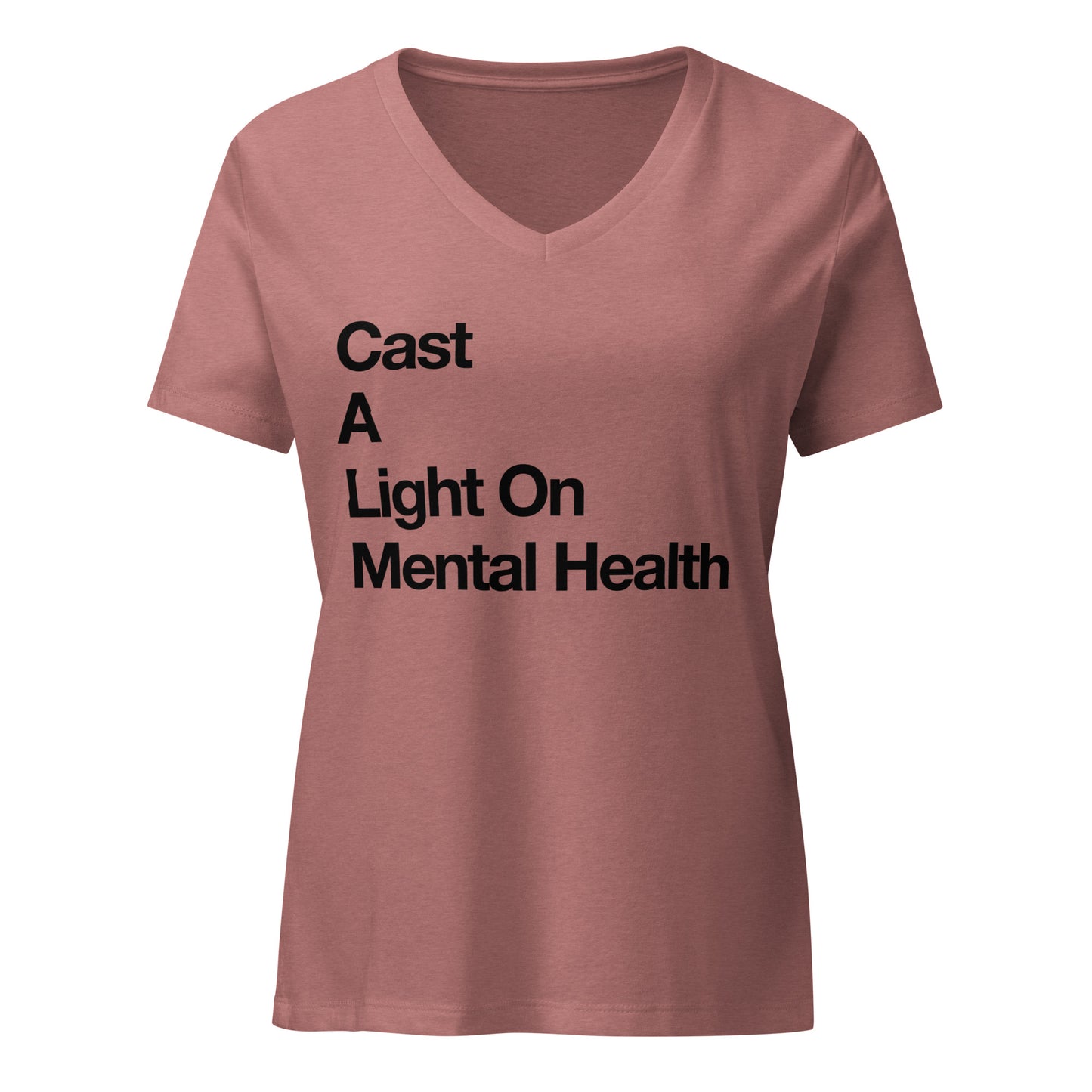 Adult relaxed v-neck t-shirt