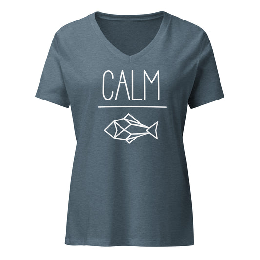 Adult relaxed v-neck t-shirt