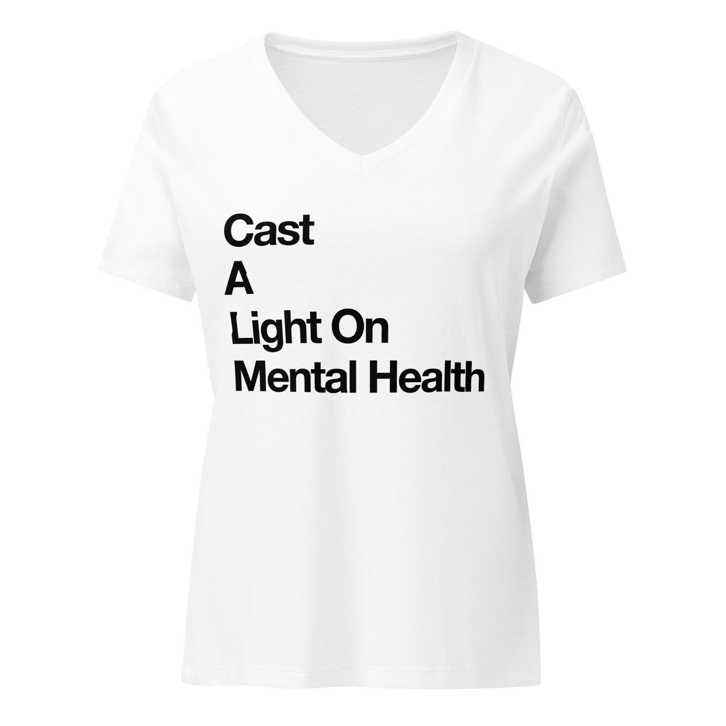 Adult relaxed v-neck t-shirt