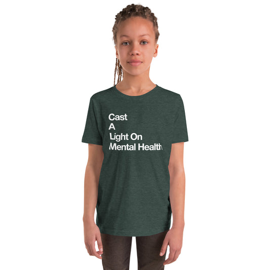 kids youth t-shirt - CALM lettering front screen print - more colors!